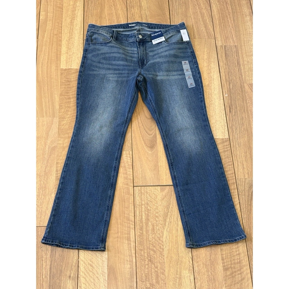 Women's Old Navy Mid-Rise Wow Boot-Cut Jeans Blue Size 20